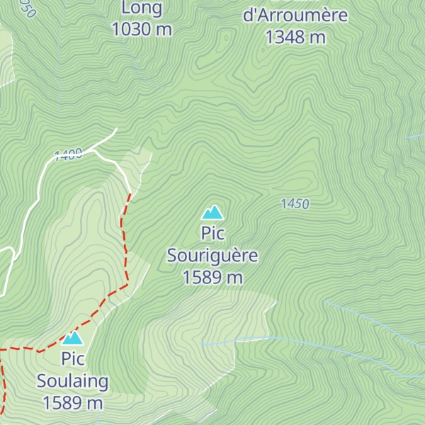Map of Pic Souriguère