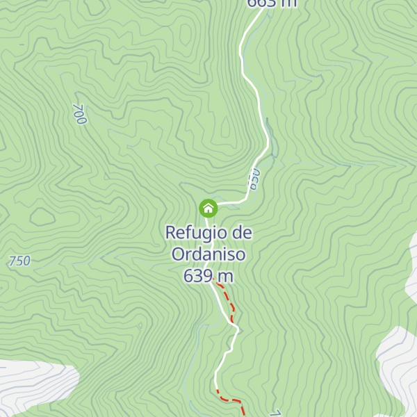 Map of Refugio de Ordaniso