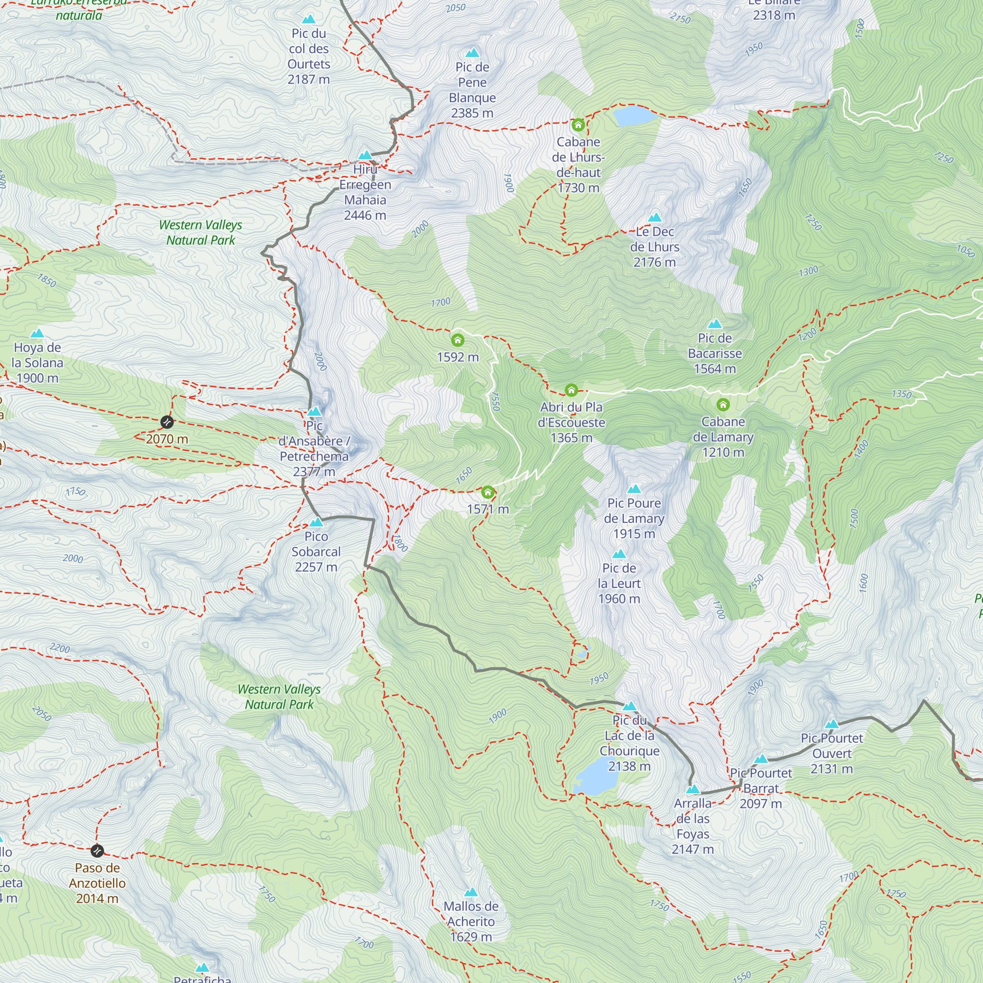 Cabanes d'Ansabe map