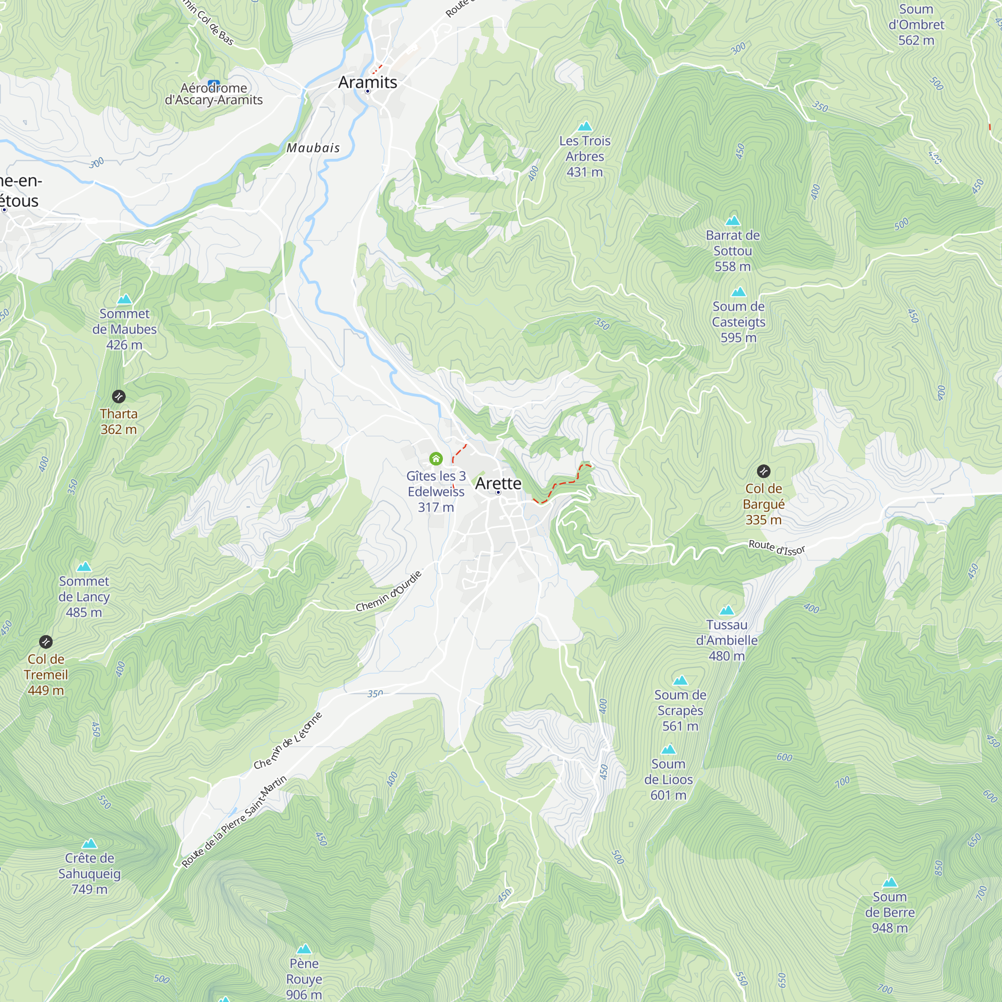 Office de Tourisme du Haut-Béarn map