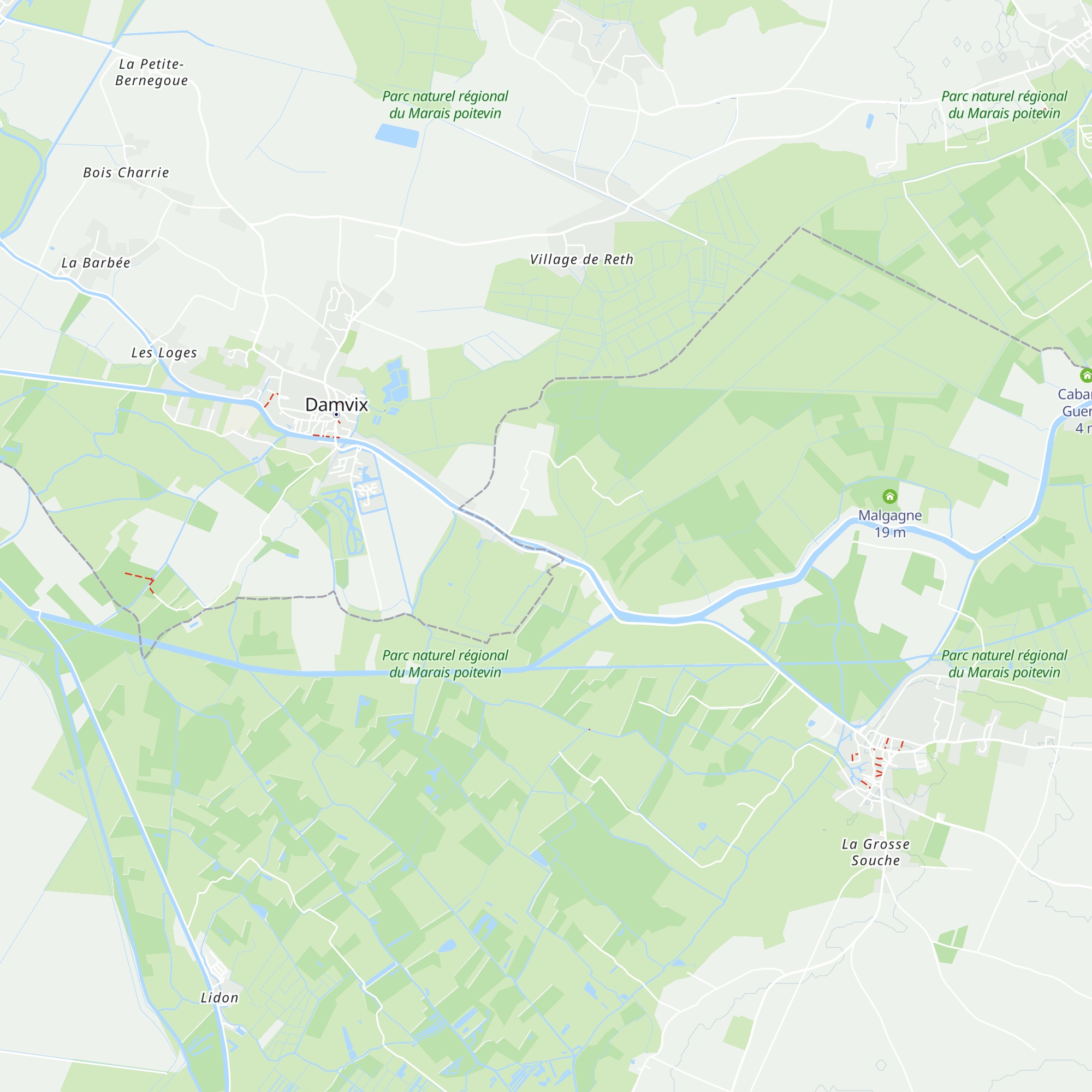 Gîtes de France map