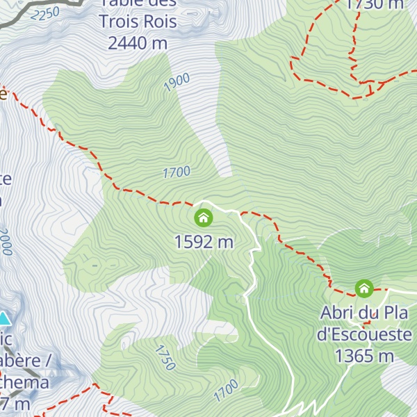 Map of Cabane de Pédain