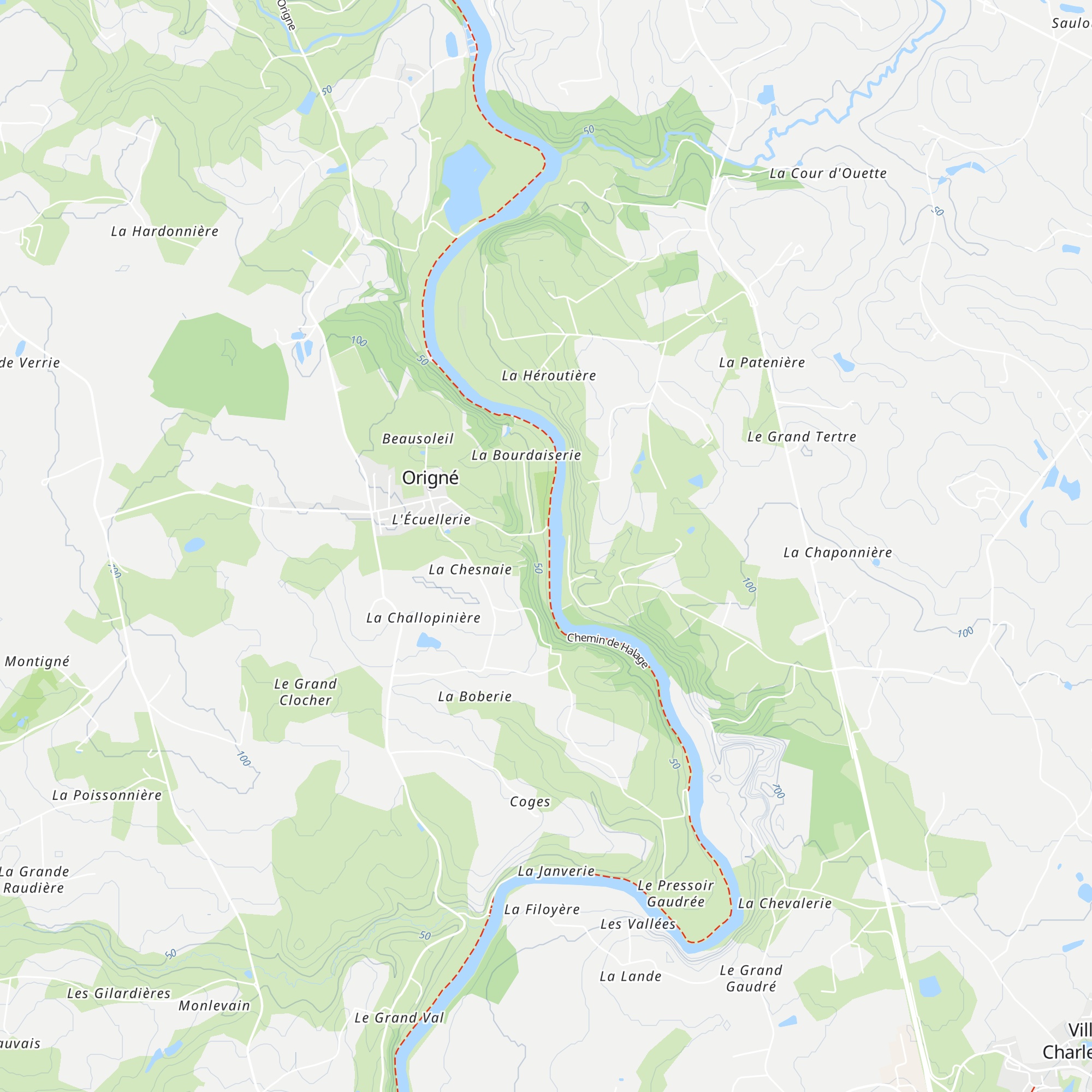 Cabanes municipales map