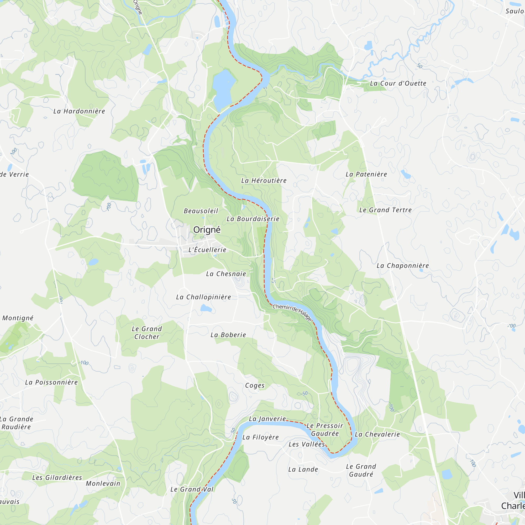 Cabanes municipales map
