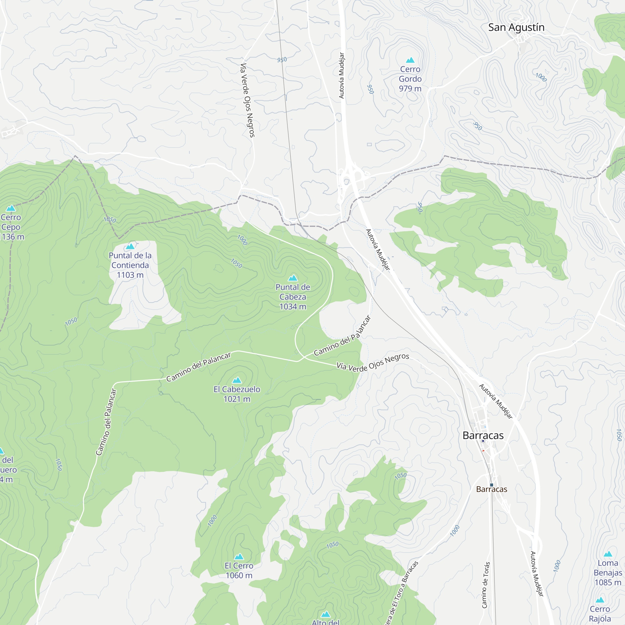 Refugio Forestal Estación del Palancar map