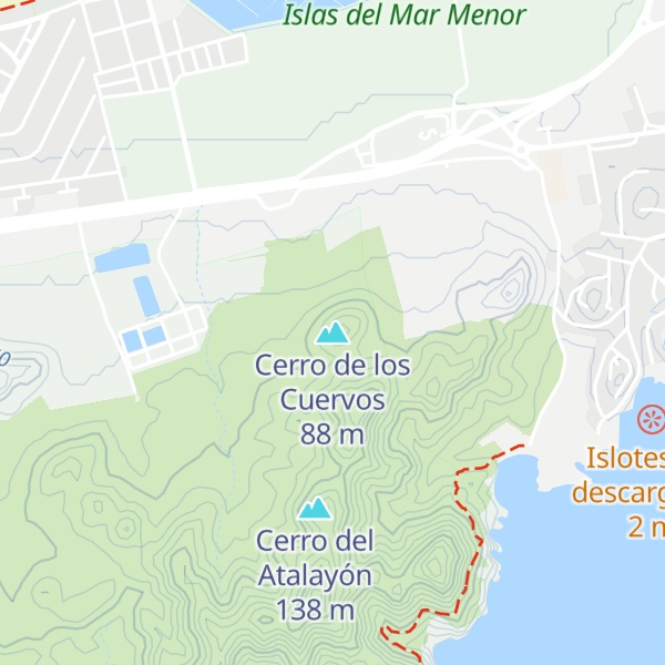 Map of Cerro de los Cuervos