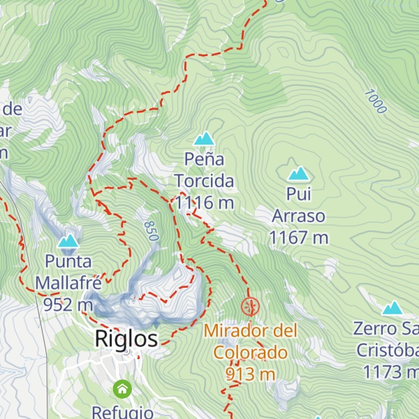 Map of Refugio Roseta