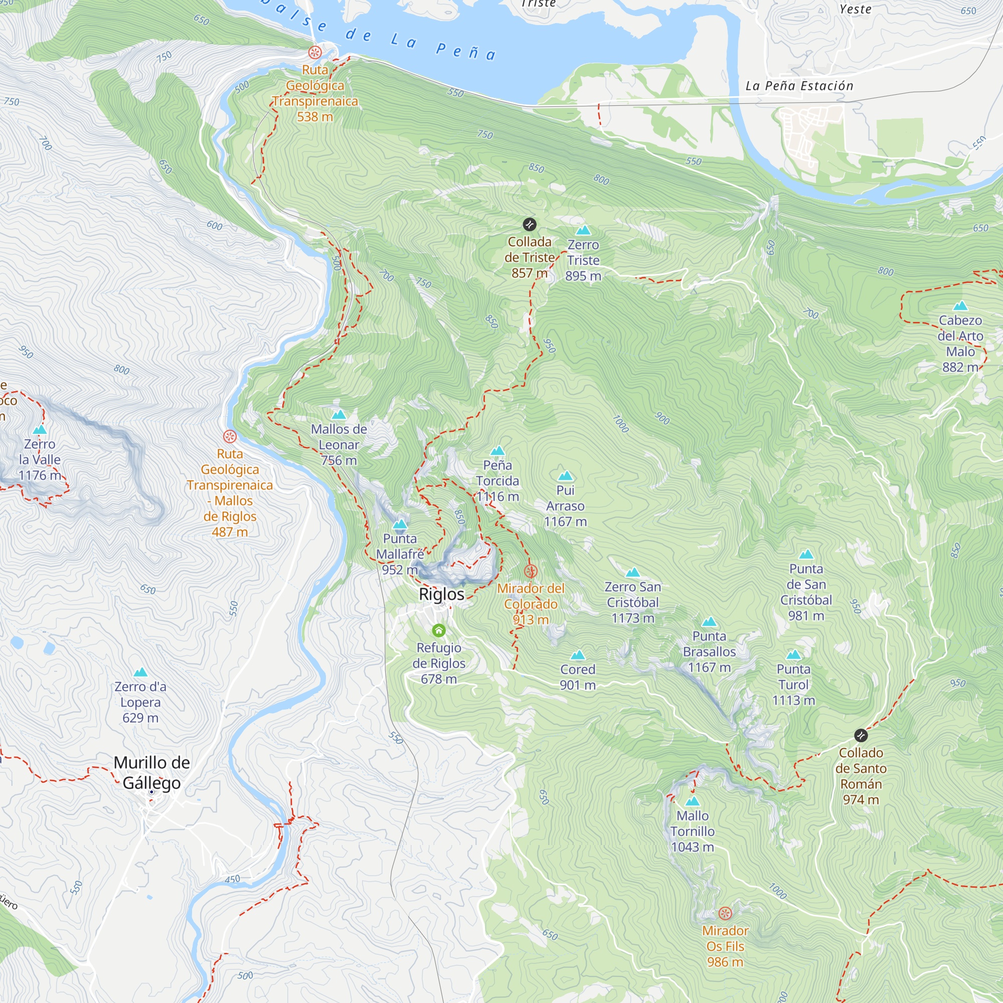 Refugio Roseta map