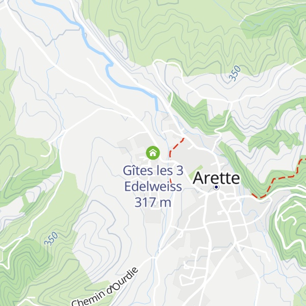 Map of Gîtes les 3 Edelweiss