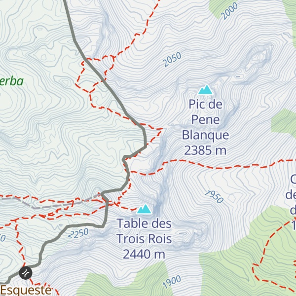 Map of Pic du Col de Lhurs