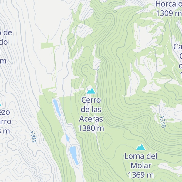 Map of Cerro de las Aceras