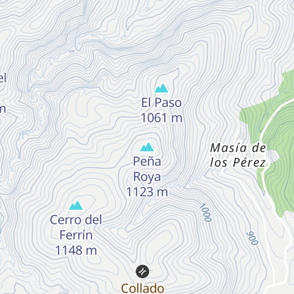 Map of Peña Roya