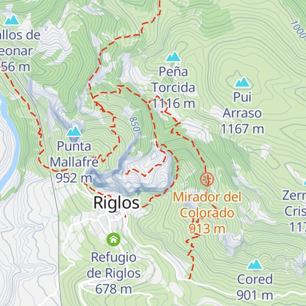 Map of Mallo Bentuso