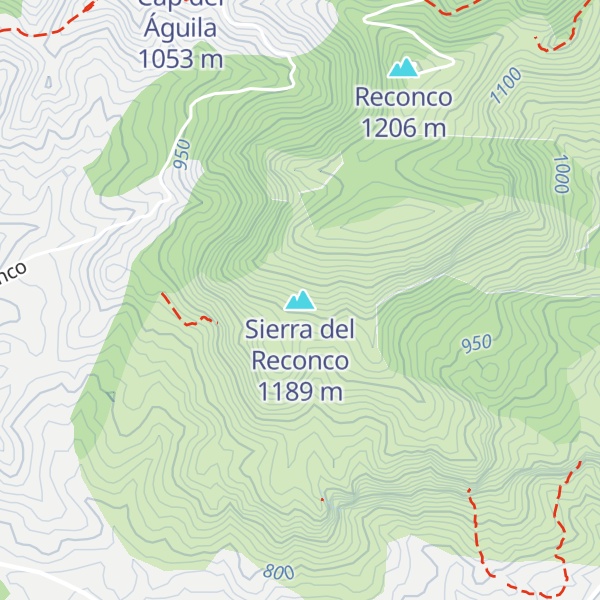 Map of Sierra del Reconco