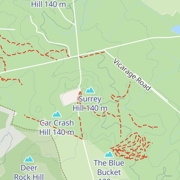 Map of Surrey Hill