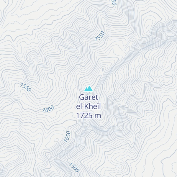 Map of Garet el Kheïl