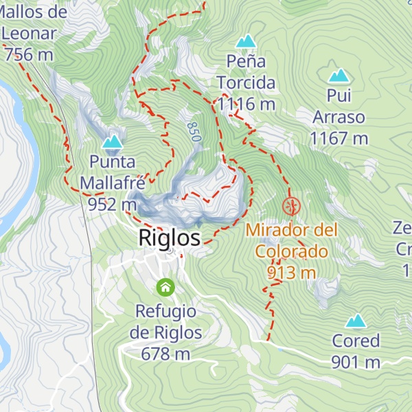 Map of Mallo Colorado