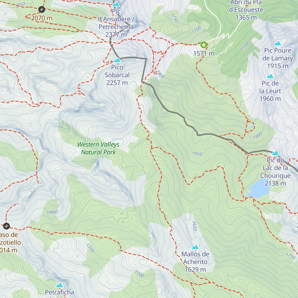 Caseta Foya Barcal Acherito map