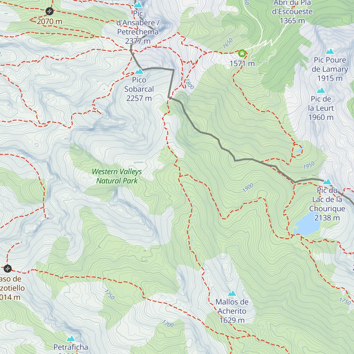 Caseta Foya Barcal Acherito map