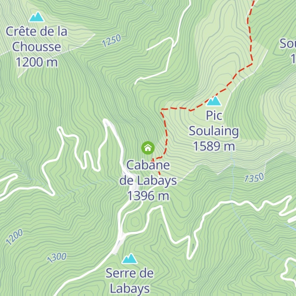 Map of Cabane de Labays