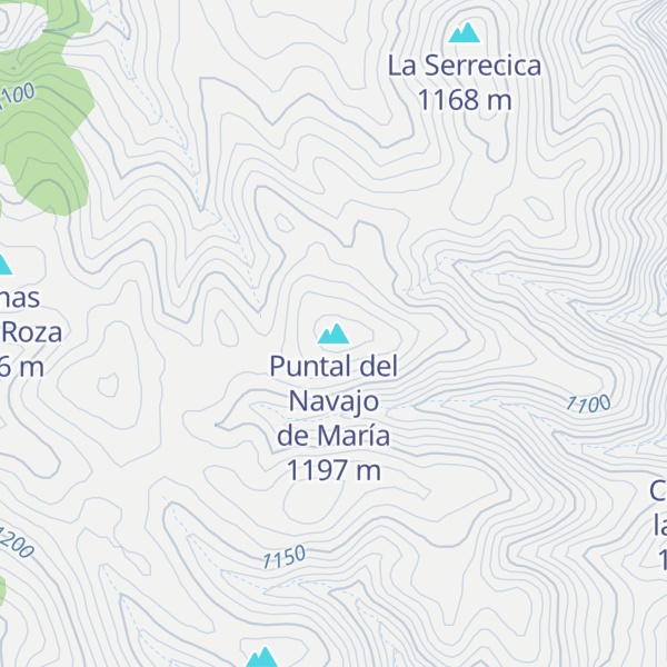 Map of Puntal del Navajo de María