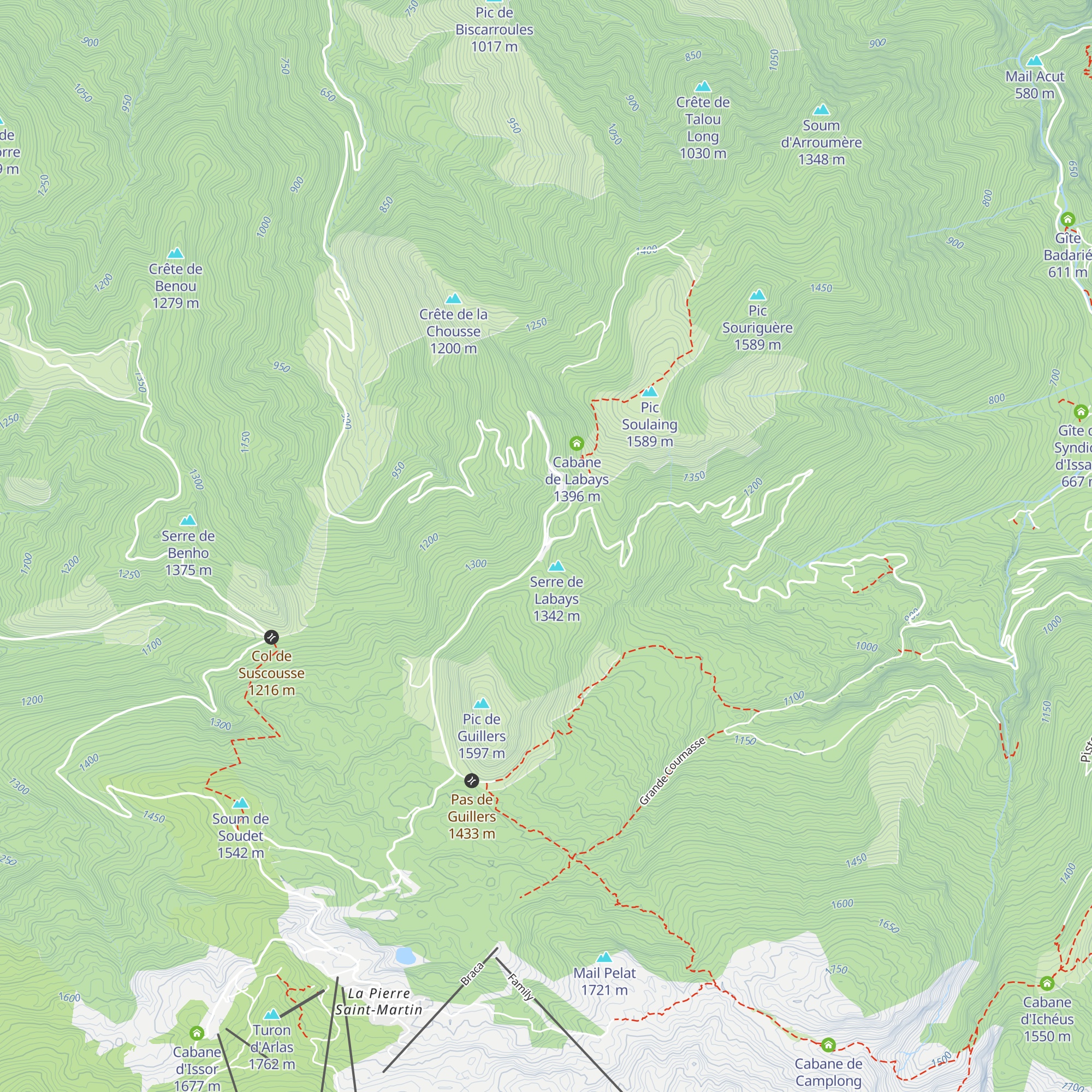 Cabane Verte map