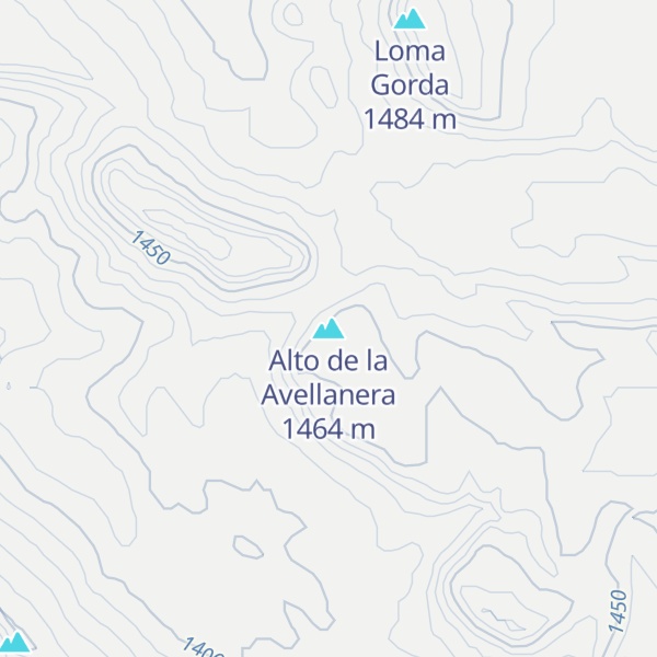 Map of Alto de la Avellanera