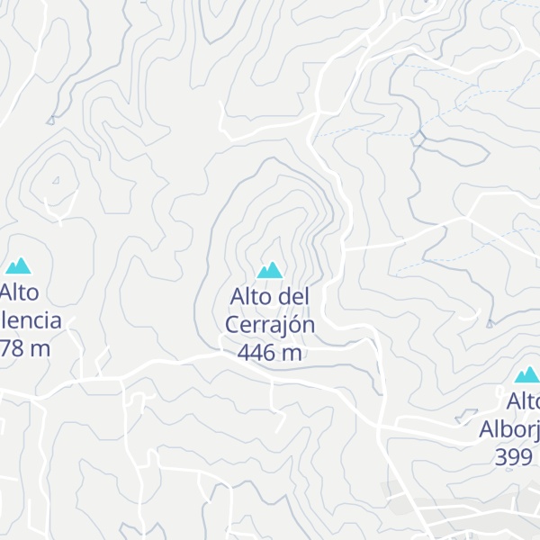 Map of Alto del Cerrajón