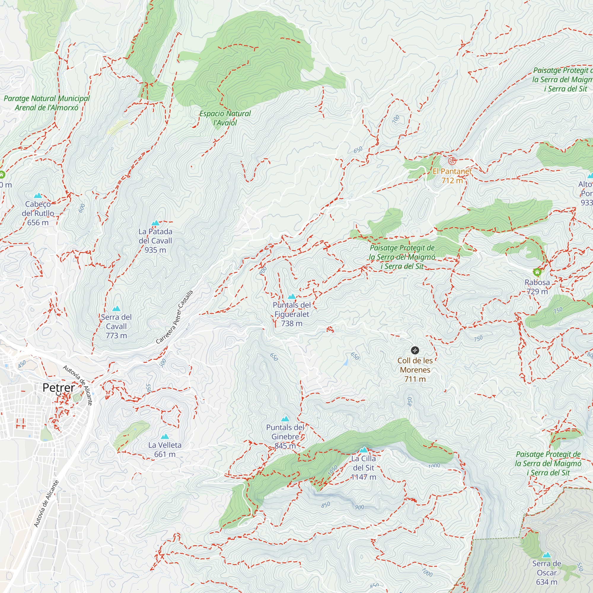 Refugio del Perrió map