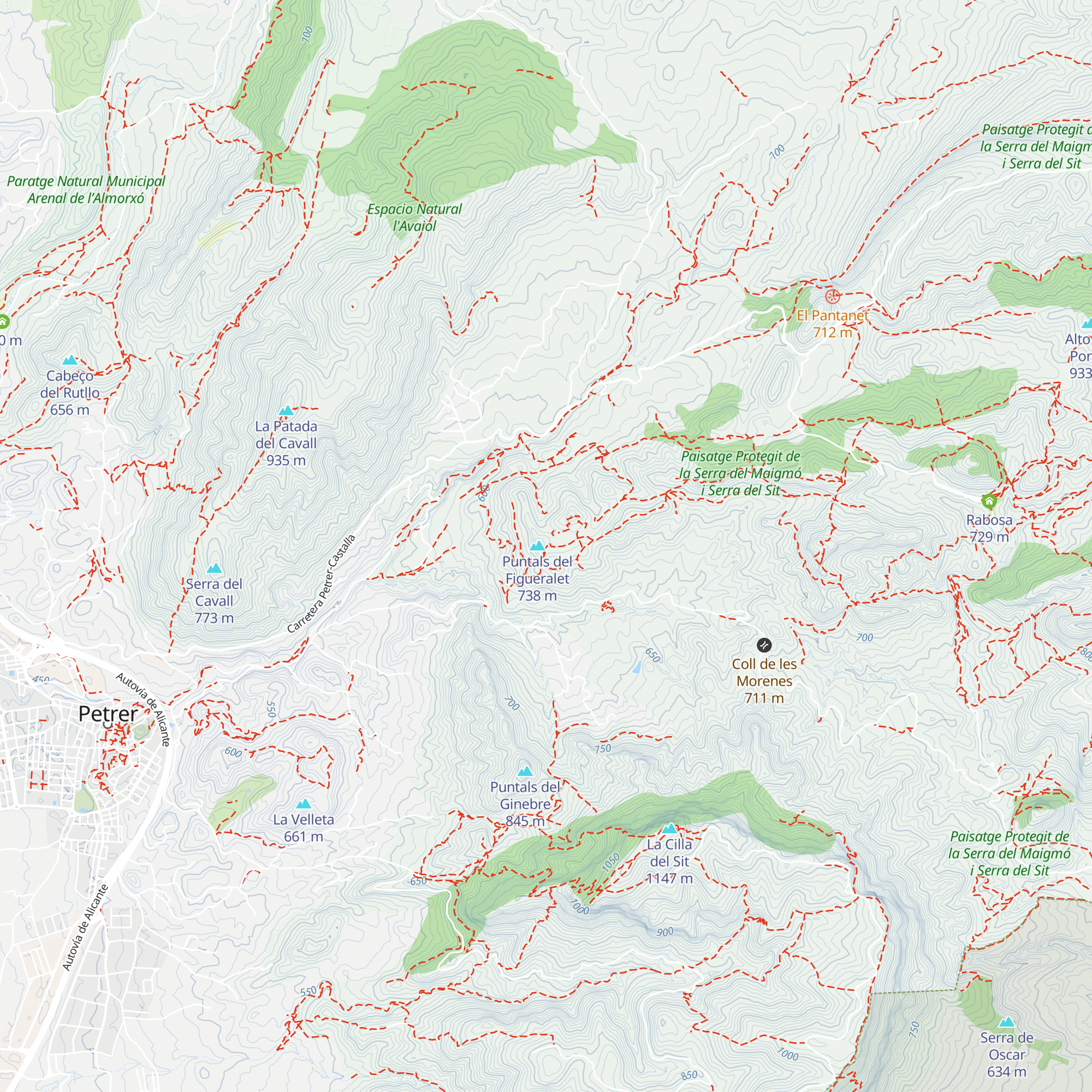 Refugio del Perrió map