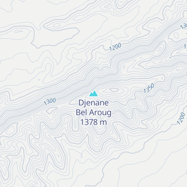 Map of Djenane Bel Aroug