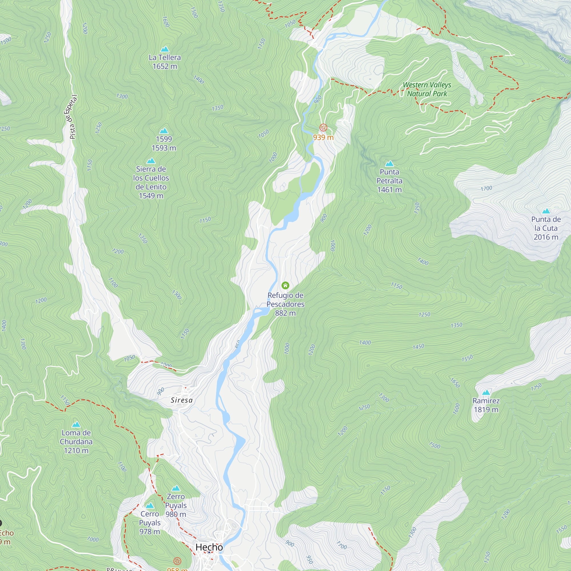 Refugio de Pescadores map