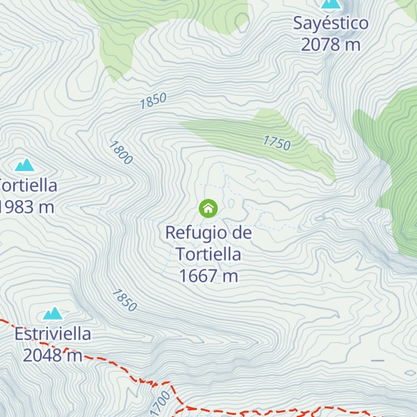 Map of Refugio de Tortiella