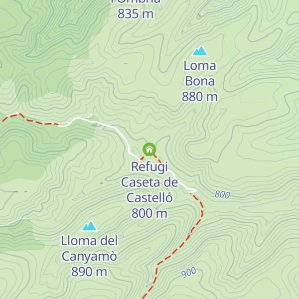 Map of Refugi Caseta de Castelló