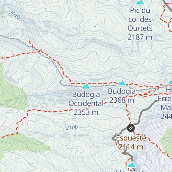 Map of Budogia Occidental
