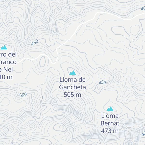 Map of Lloma de Gancheta