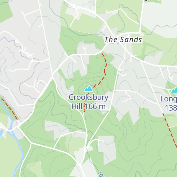 Map of Crooksbury Hill