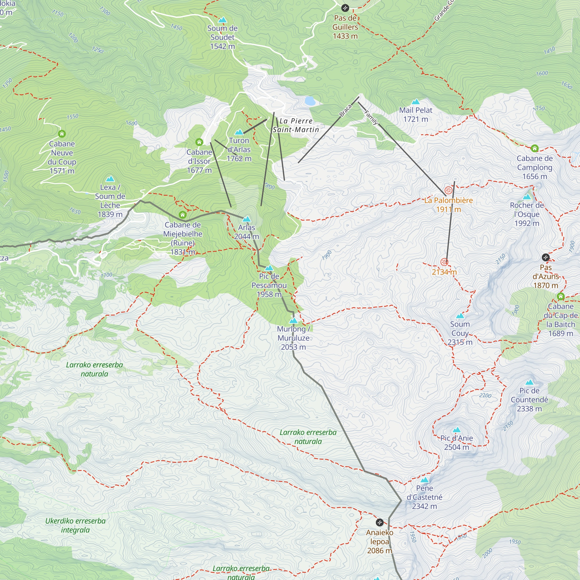 Refugio de espeleólogos map