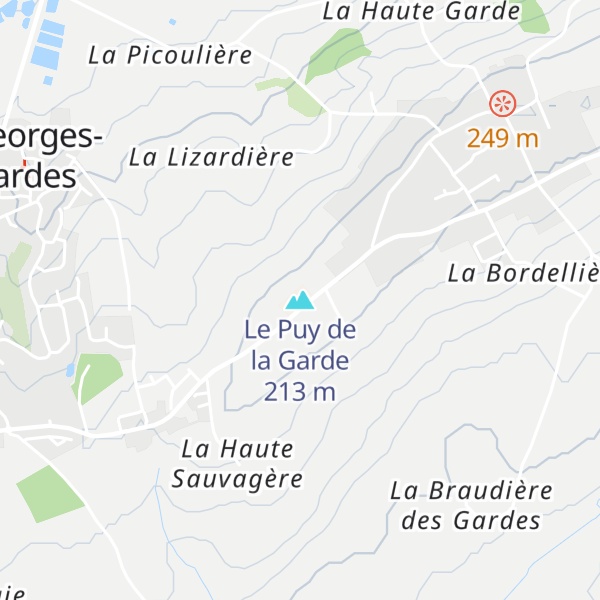 Map of Le Puy de la Garde