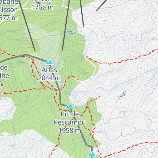 Map of Cabane Vieille de Pescamou