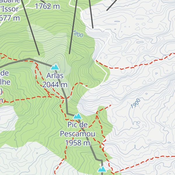 Map of Cabane Neuve de Pescamou