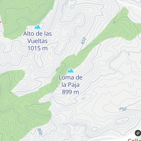 Map of Loma de la Paja