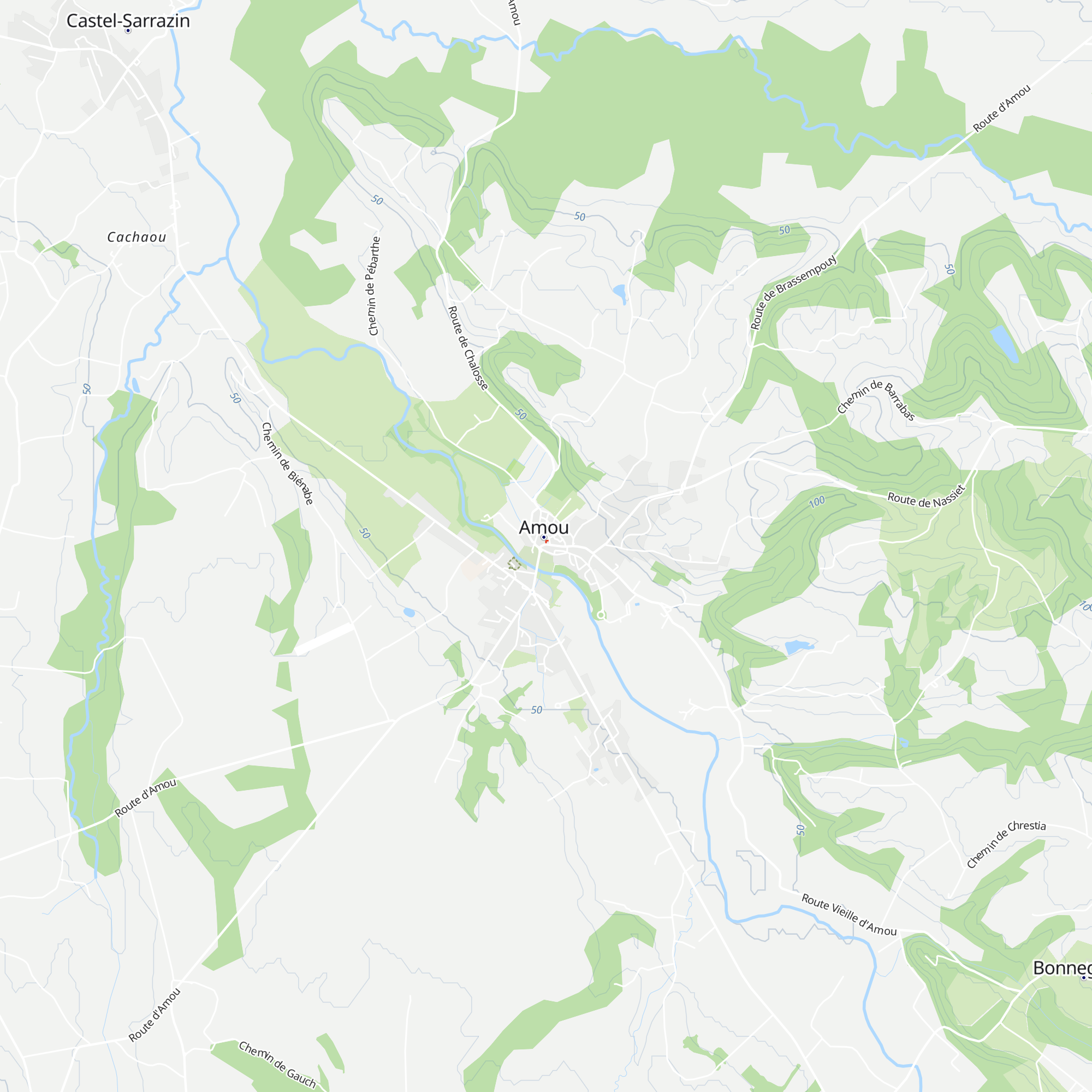 Bureau d'Information touristique d'Amou - Landes Chalosse map