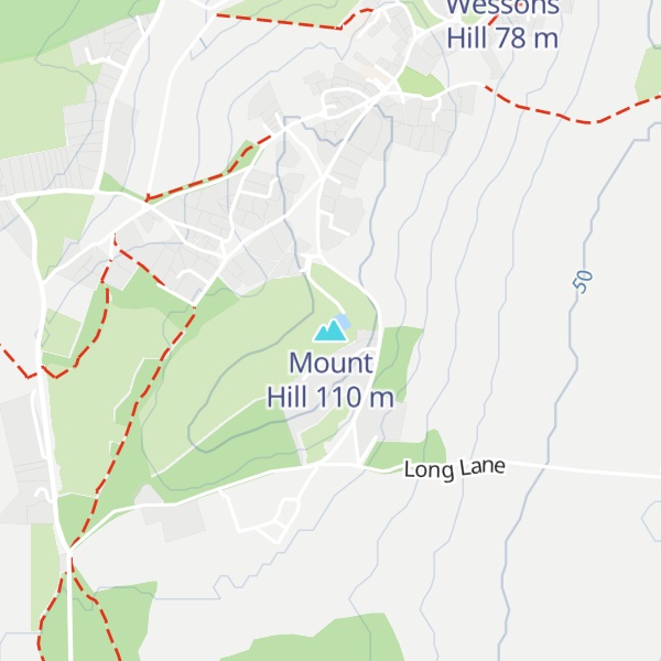 Map of Mount Hill