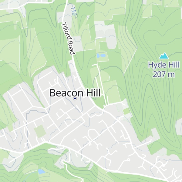 Map of Marchants Hill