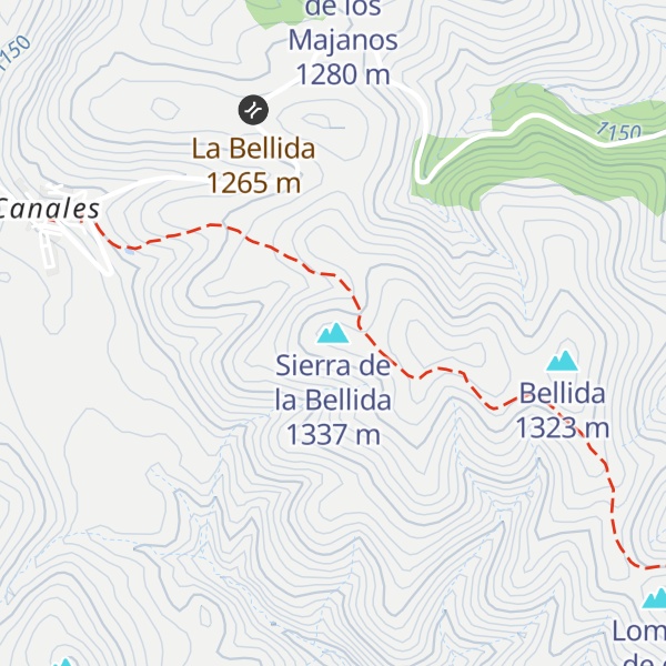 Map of Sierra de la Bellida