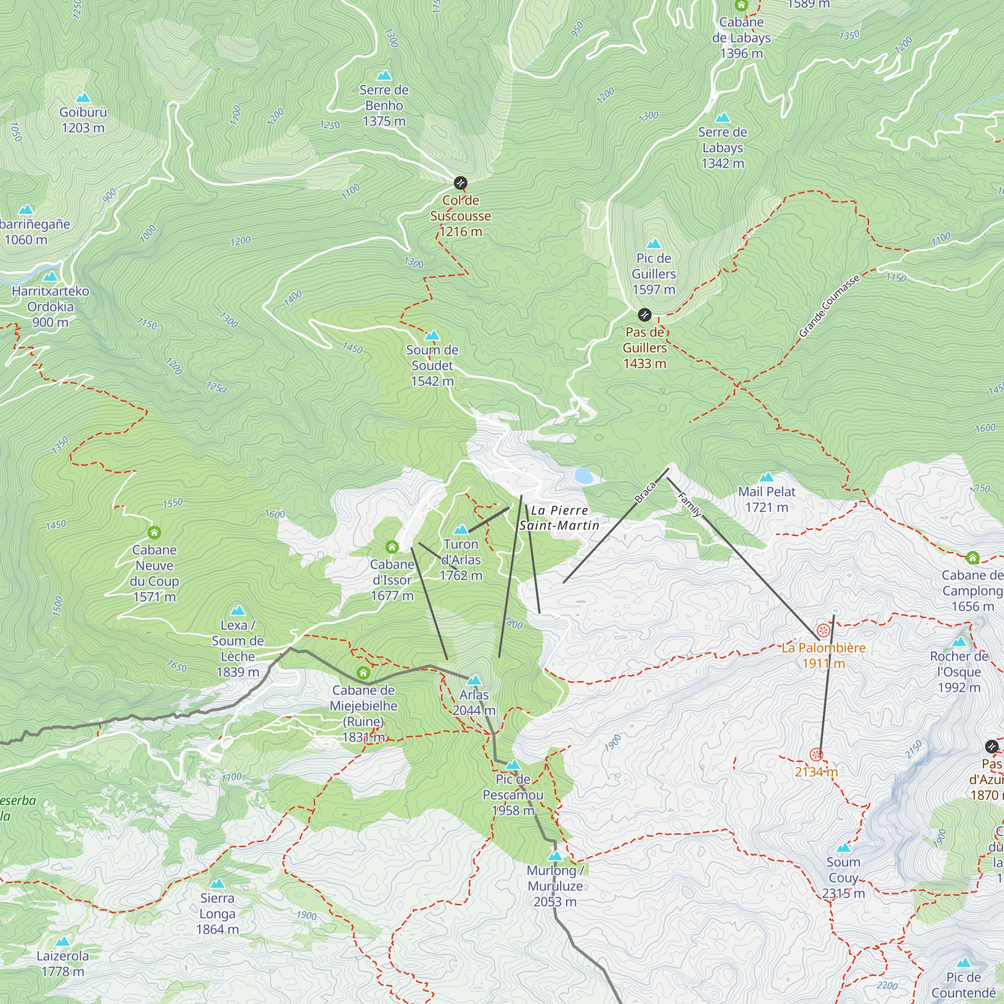 Refuge Jeandel map