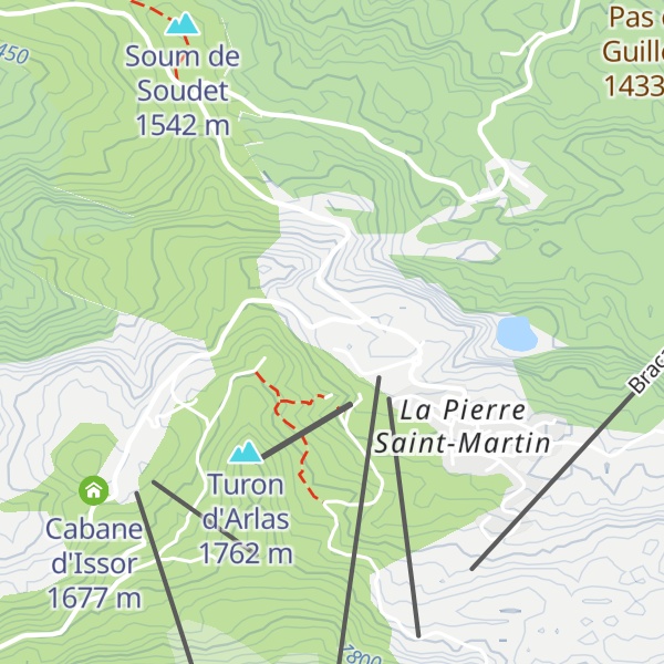 Map of Cabane de La Pierre Saint-Martin