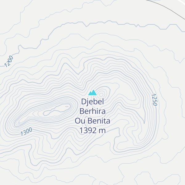 Map of Djebel Berhira Ou Benita