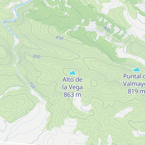 Map of Alto de la Vega